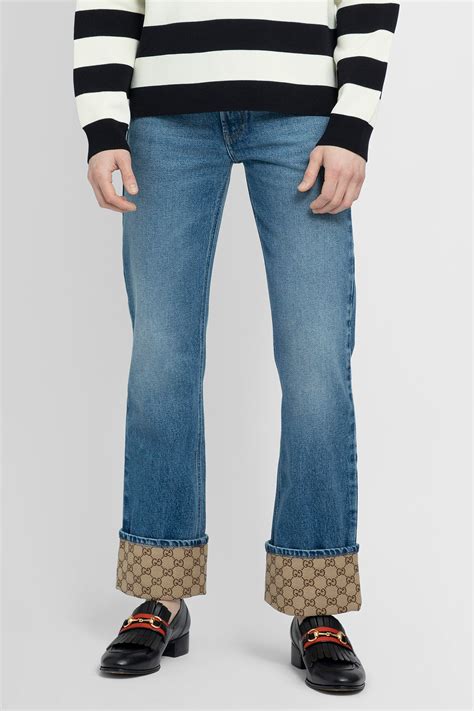 jeans gucci con scritte uomo|gucci denim jeans.